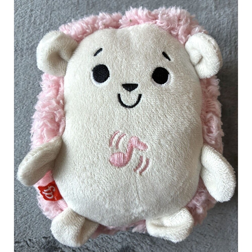 Fisher Price Calming Vibes HEDGEHOG Pink Soother Musical Soft 7” Plush Works